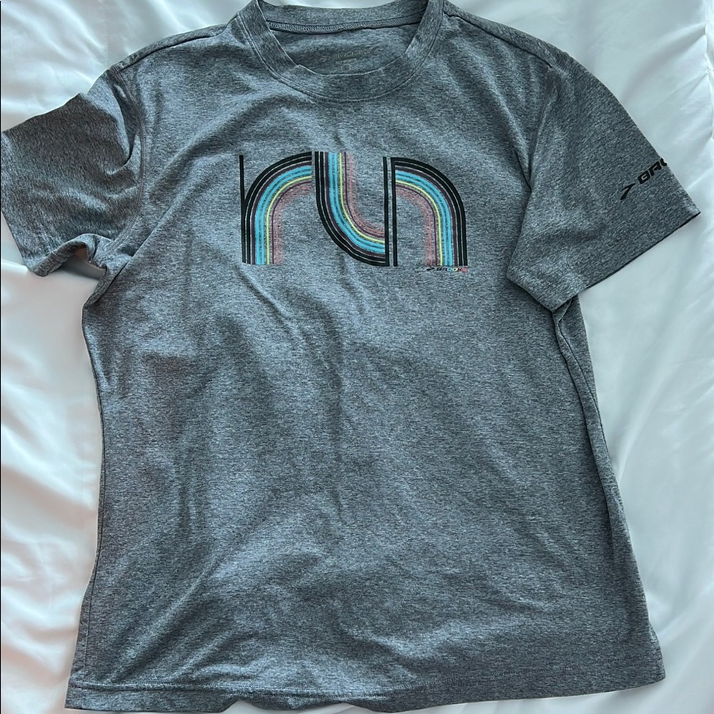 Brooks Running Gray Graphic T-Shirt L